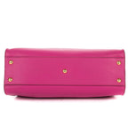 Fendi Peekaboo Fuchsia Selleria Leather Handbag — view 6