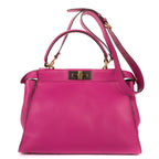 Fendi Peekaboo Fuchsia Selleria Leather Handbag