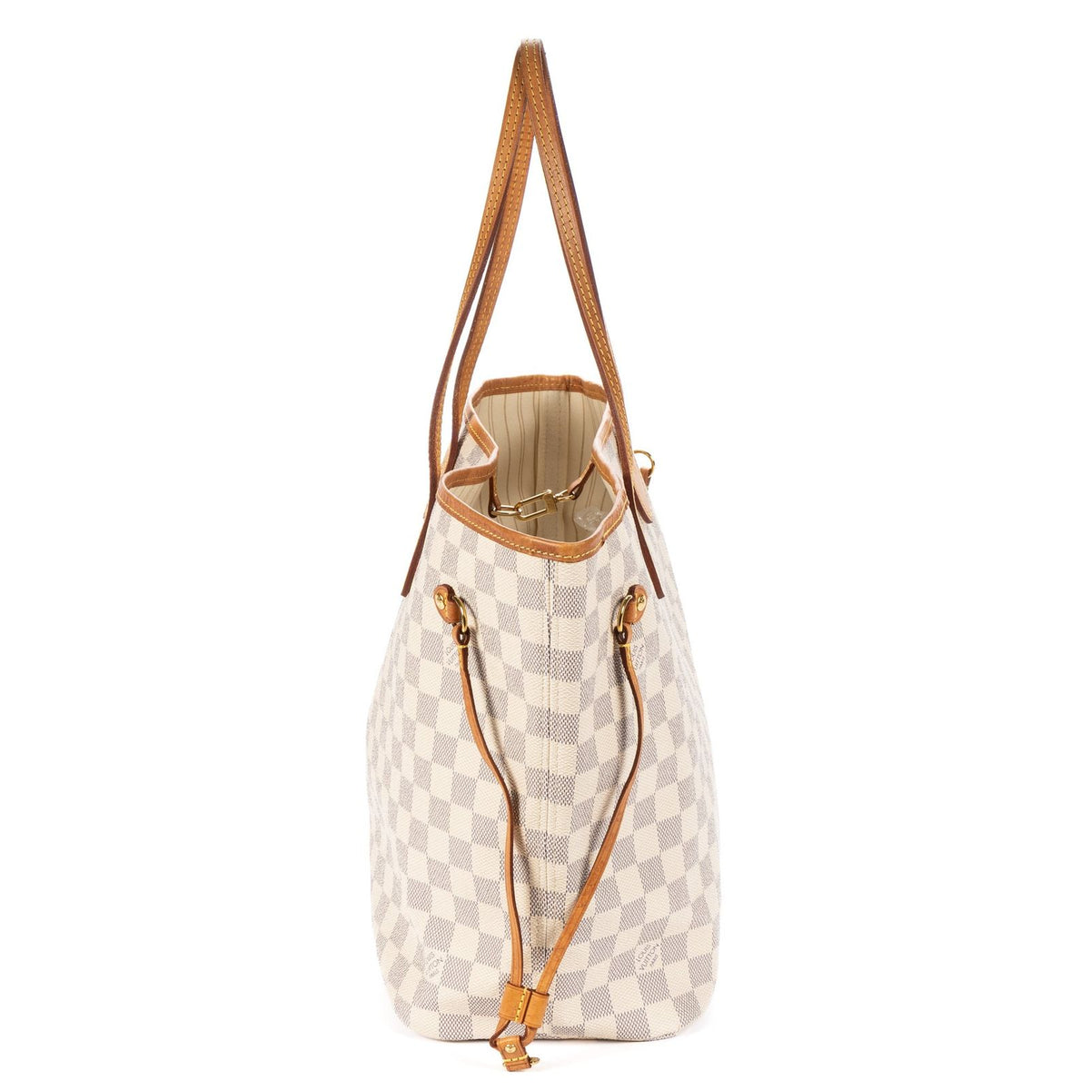 Louis Vuitton Neverfull Ivory Damier Azur — view 3
