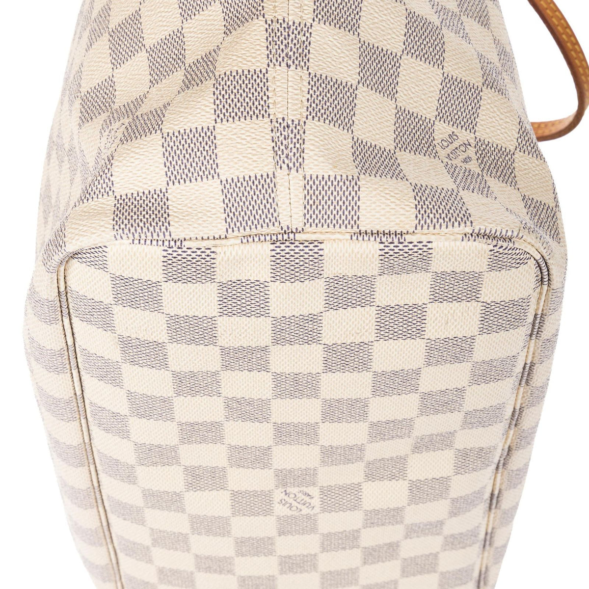 Louis Vuitton Neverfull Ivory Damier Azur — view 8