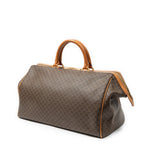 Celine Vintage Doctor's Bag Brown Tan Macadam Canvas — view 2