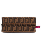 Fendi Demi Jour Crossbody Dark Brown Calfskin with Zucca Canvasa — view 6