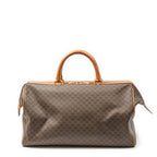 Celine Vintage Doctor's Bag Brown Tan Macadam Canvas — view 5