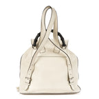Gucci Front Pocket Backpack Ivory Grain Calfskin Leather — view 5