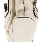 Gucci Front Pocket Backpack Ivory Grain Calfskin Leather — view 8