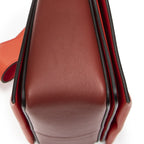 Celine Frame Cross Belt Bag Orange Red Calfskin Leather — view 7