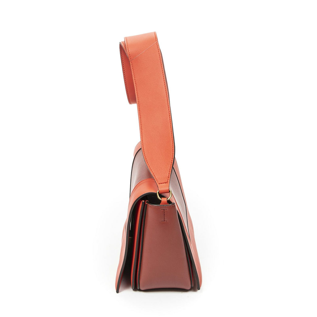 Celine Frame Cross Belt Bag Orange Red Calfskin Leather — view 3