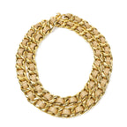 Chanel CC Leather Chain Belt Beige Gold Plated