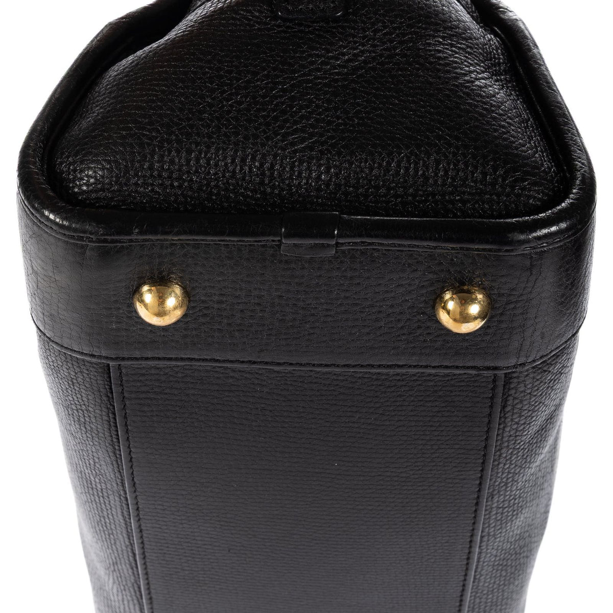 Loewe Amazona Black Grain Calfskin Leather Handbag — view 8