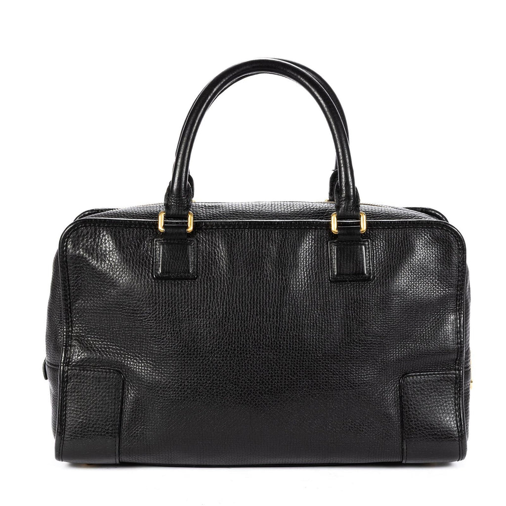 Loewe Amazona Black Grain Calfskin Leather Handbag — view 5