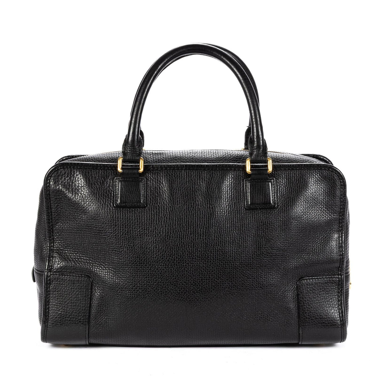 Loewe Amazona Black Grain Calfskin Leather Handbag — view 5