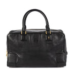 Loewe Amazona Black Grain Calfskin Leather Handbag