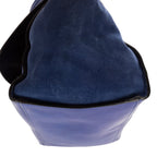 Celine Midi Trapeze Blue Calfskin Leather Shoulder Bag — view 7
