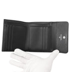 Chanel Trifold Wallet Boy CC Logo Quilted Caviar Leather Black — view 4