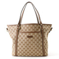 Gucci Tote Bag GG Canvas Leather