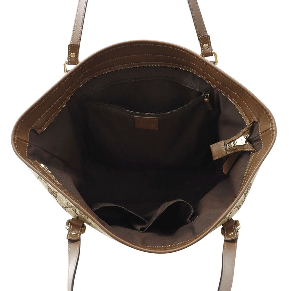 Gucci Tote Bag GG Canvas Leather — view 5