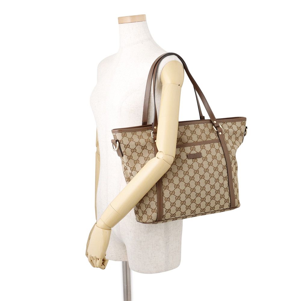 Gucci Tote Bag GG Canvas Leather — view 4