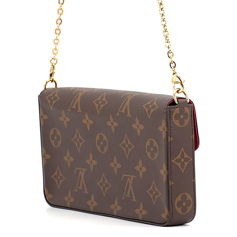 Louis Vuitton Chain Wallet Monogram Pochette Felicie Shoulder Bag — view 2