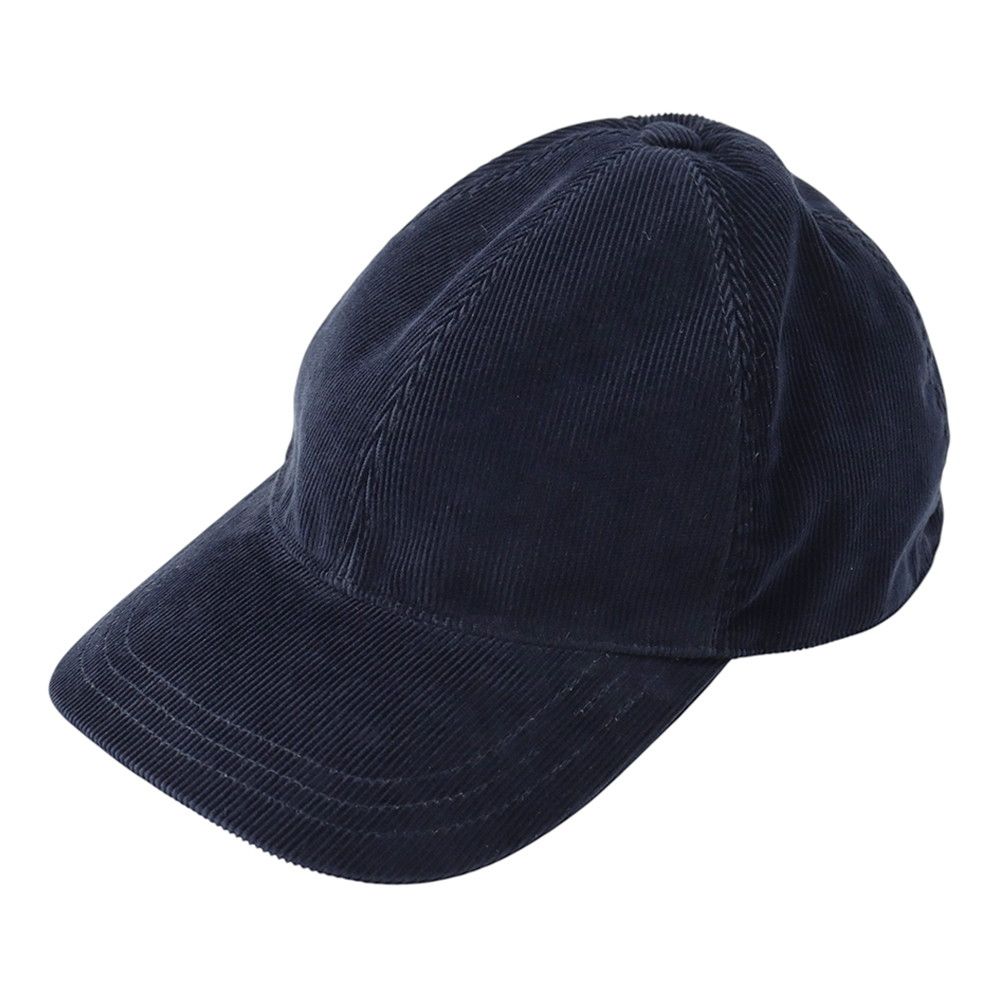 Prada Cap Corduroy Triangle Logo Hat