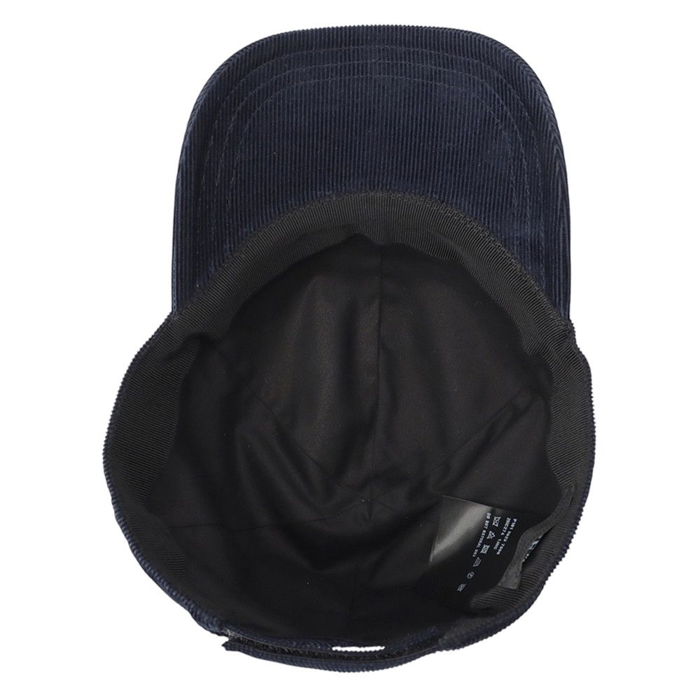 Prada Cap Corduroy Triangle Logo Hat — view 5