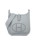 Hermes Shoulder Bag Evelyne 3 23 Gris Pantin Silver Taurillon Clemence