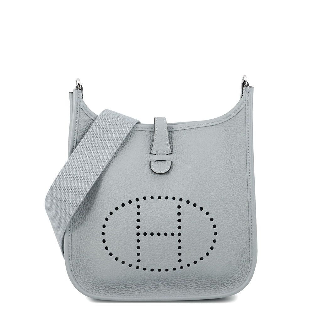 Hermes Shoulder Bag Evelyne 3 23 Gris Pantin Silver Taurillon Clemence