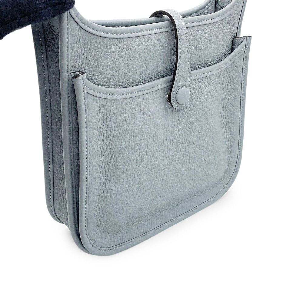 Hermes Shoulder Bag Evelyne 3 23 Gris Pantin Silver Taurillon Clemence — view 6