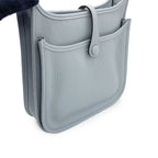Hermes Shoulder Bag Evelyne 3 23 Gris Pantin Silver Taurillon Clemence — view 6
