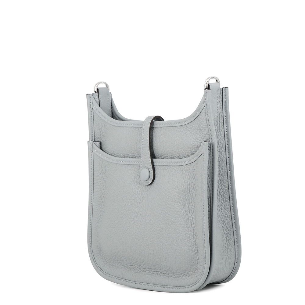 Hermes Shoulder Bag Evelyne 3 23 Gris Pantin Silver Taurillon Clemence — view 2