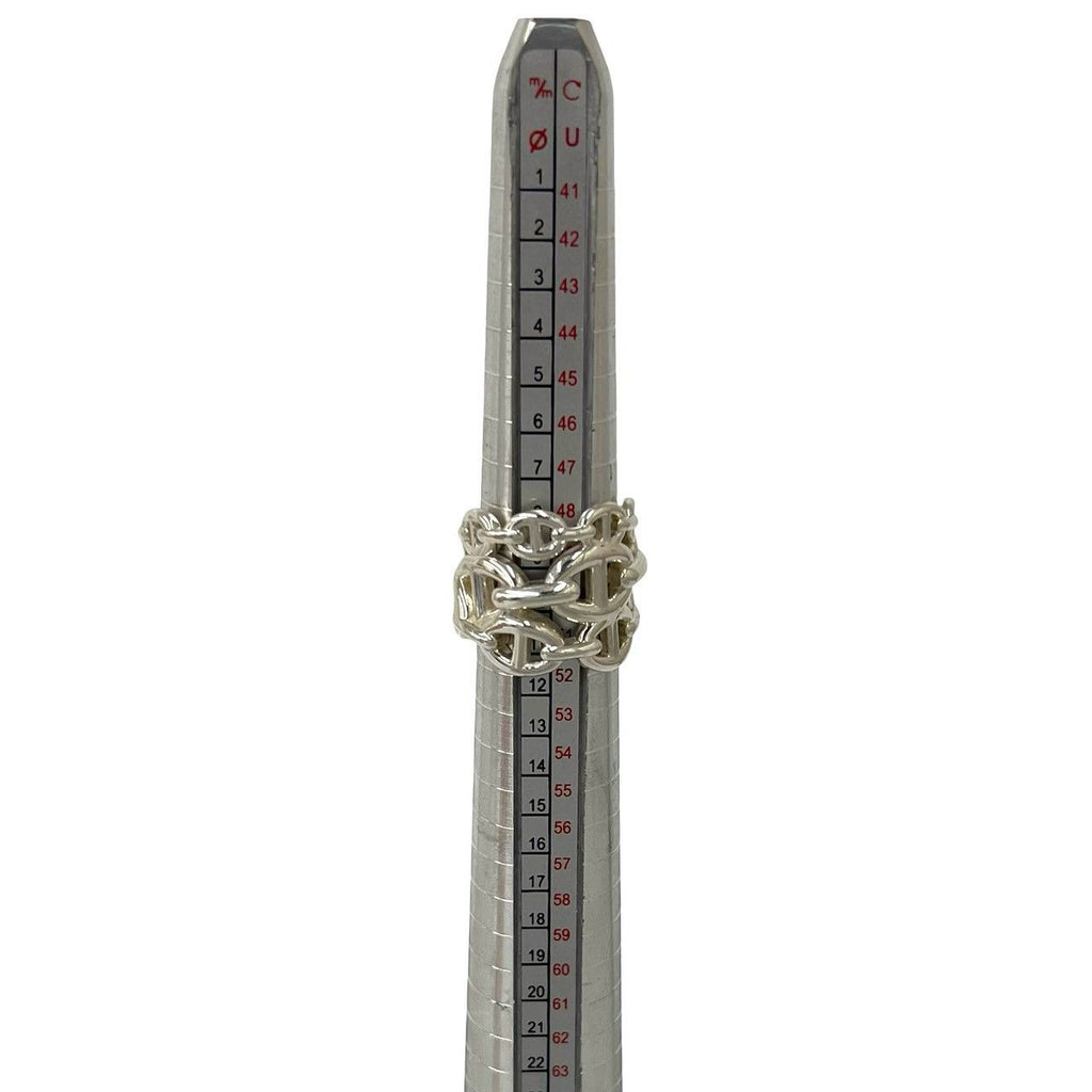 Hermes Chaine D'Ancre Enchainee GM Ring 925 Sterling Silver — view 7