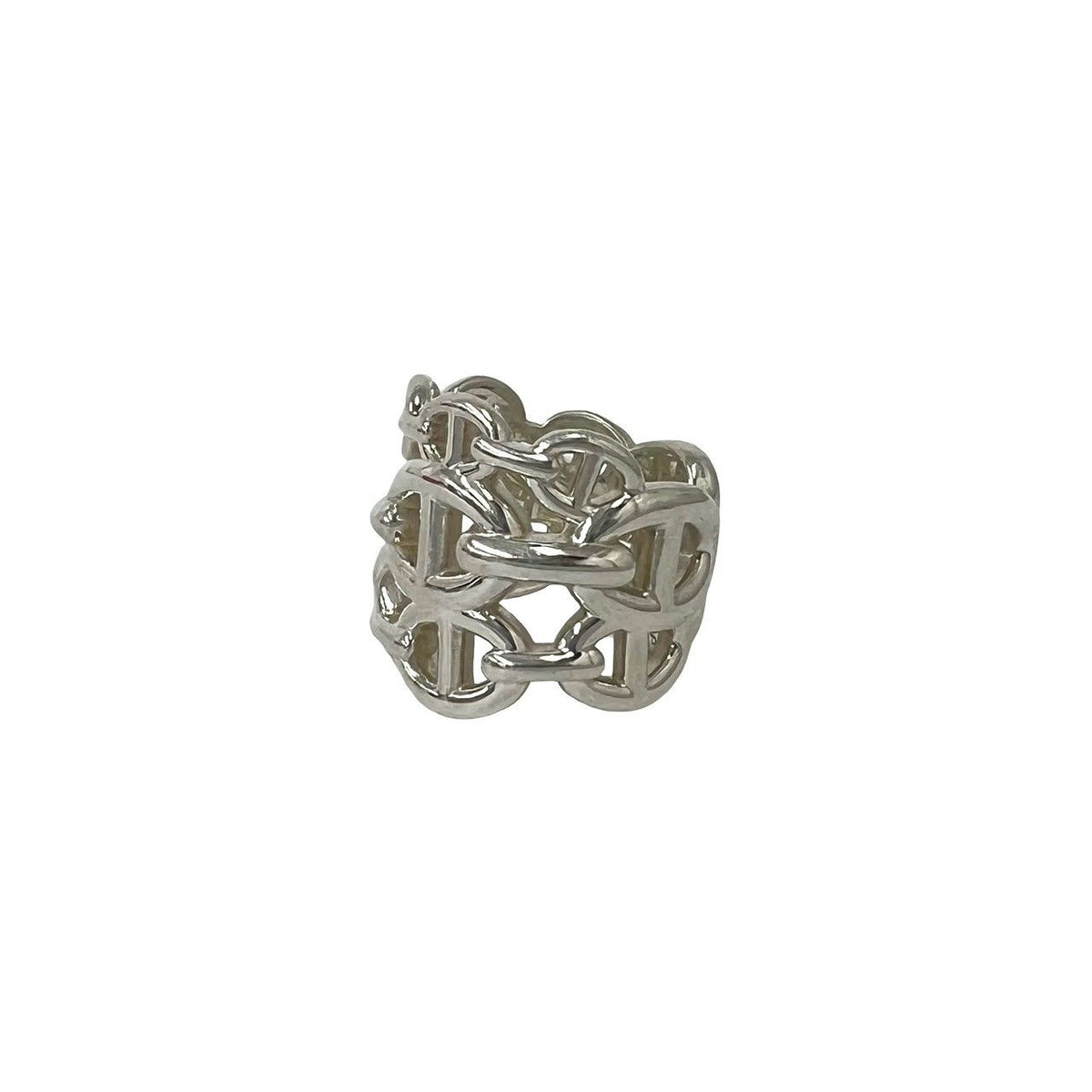 Hermes Chaine D'Ancre Enchainee GM Ring 925 Sterling Silver — view 4