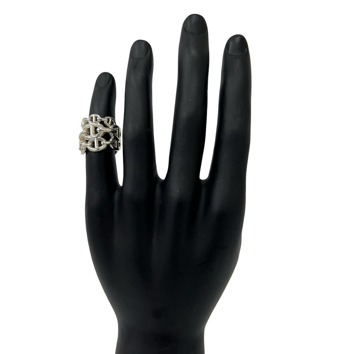 Hermes Chaine D'Ancre Enchainee GM Ring 925 Sterling Silver — view 2