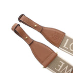 Loewe Strap Shoulder Anagram Pattern Beige Brown Logo Leather — view 2