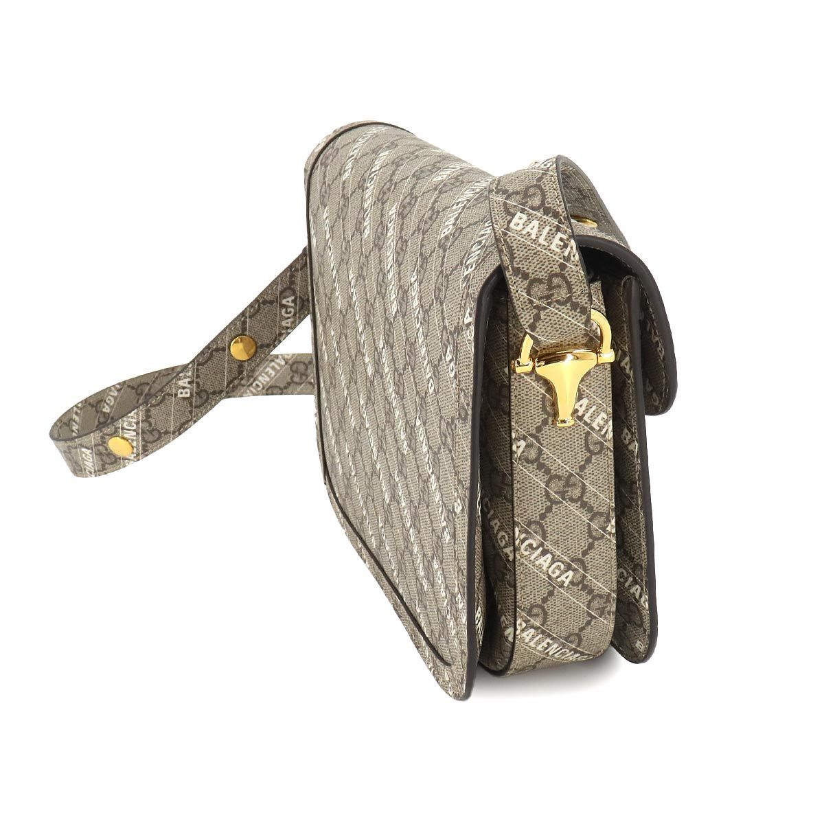 Gucci Hacker Horsebit 1955 Shoulder Bag GG Supreme Beige — view 4