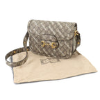 Gucci Hacker Horsebit 1955 Shoulder Bag GG Supreme Beige — view 2