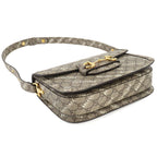 Gucci Hacker Horsebit 1955 Shoulder Bag GG Supreme Beige — view 5