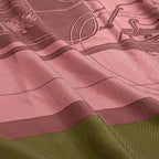 Hermes Carre 130 Ex-Libris Carriage Pink Khaki Silk Scarf — view 3