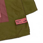 Hermes Carre 130 Ex-Libris Carriage Pink Khaki Silk Scarf — view 5