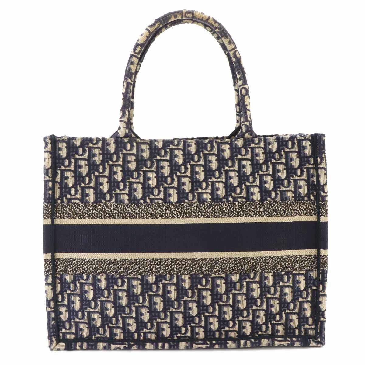 Dior Oblique Book Tote Bag Canvas Navy M Zriw — view 2