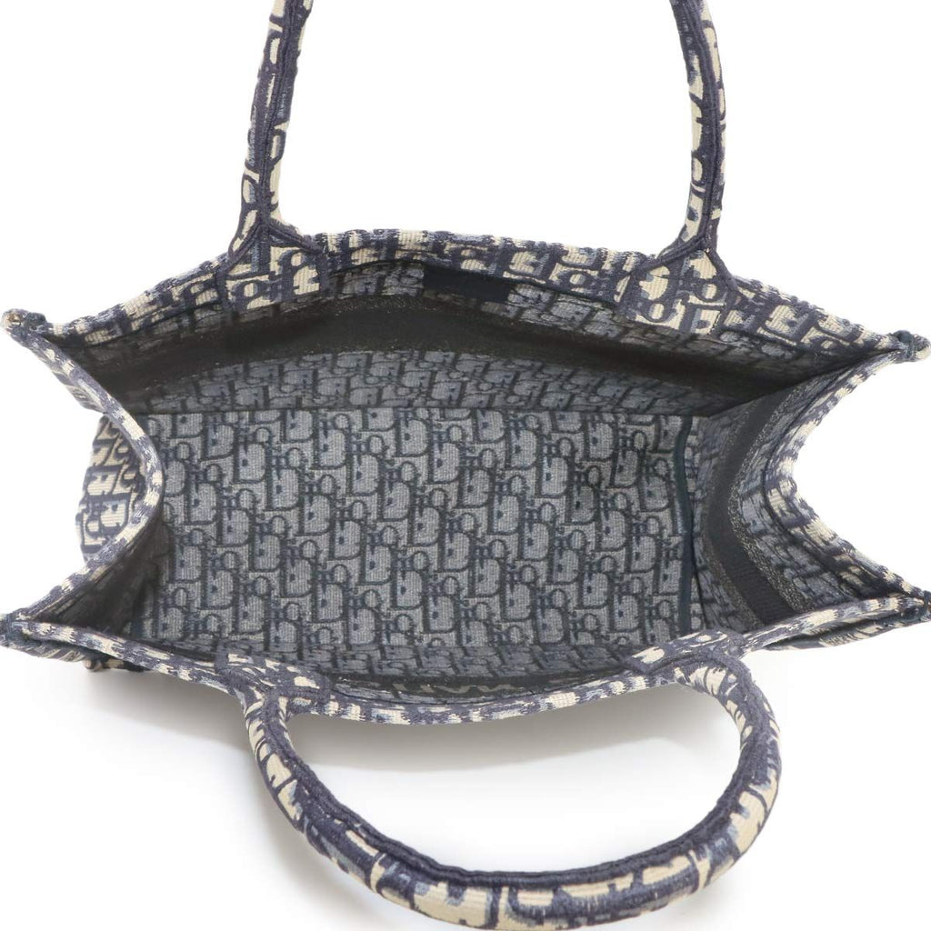 Dior Oblique Book Tote Bag Canvas Navy M Zriw — view 6