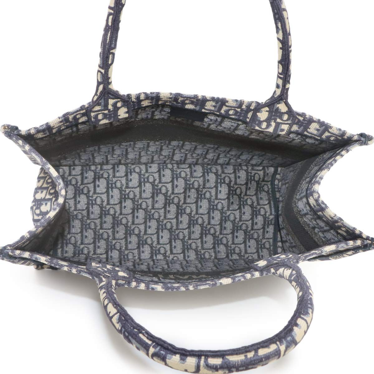 Dior Oblique Book Tote Bag Canvas Navy M Zriw — view 6