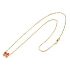 Hermes Mini Pop H Necklace Orange Gold — view 3