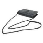 Saint Laurent Cassandra Envelope Chain Wallet Leather Black Shoulder Bag — view 5