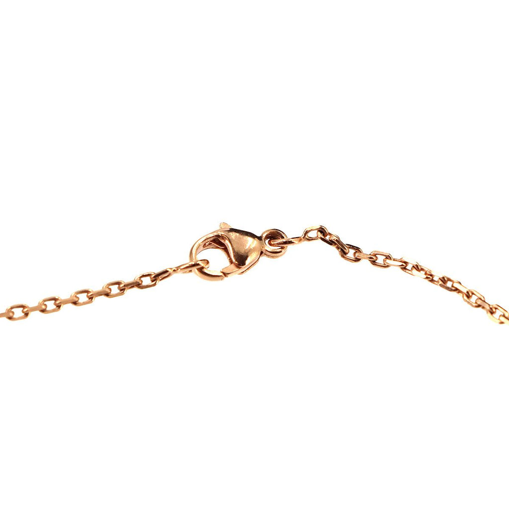 Hermes Pop H Necklace Rose Pink Gold — view 4