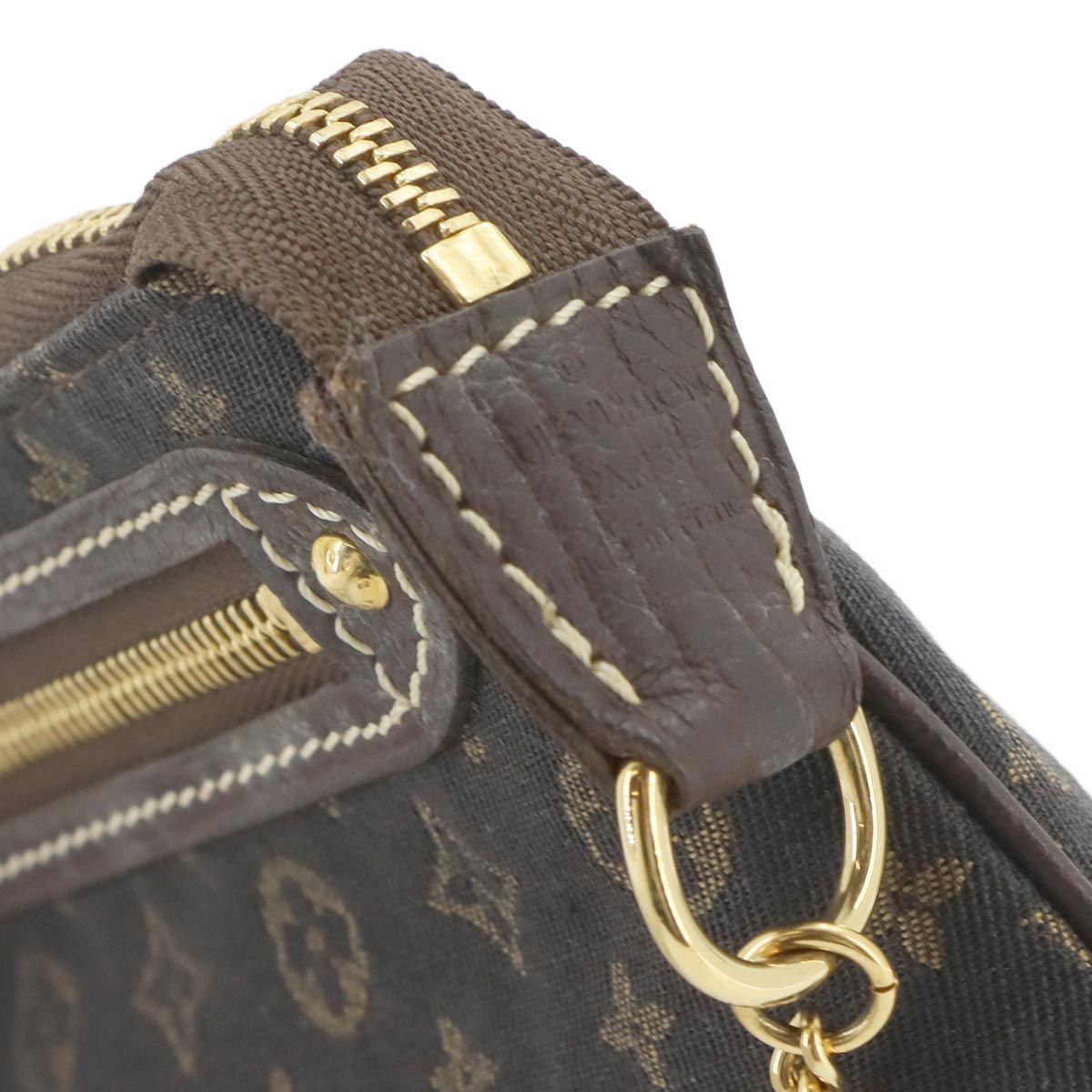 Louis Vuitton Monogram Mini Lin Pochette Accessoires Handbag Ebene — view 7