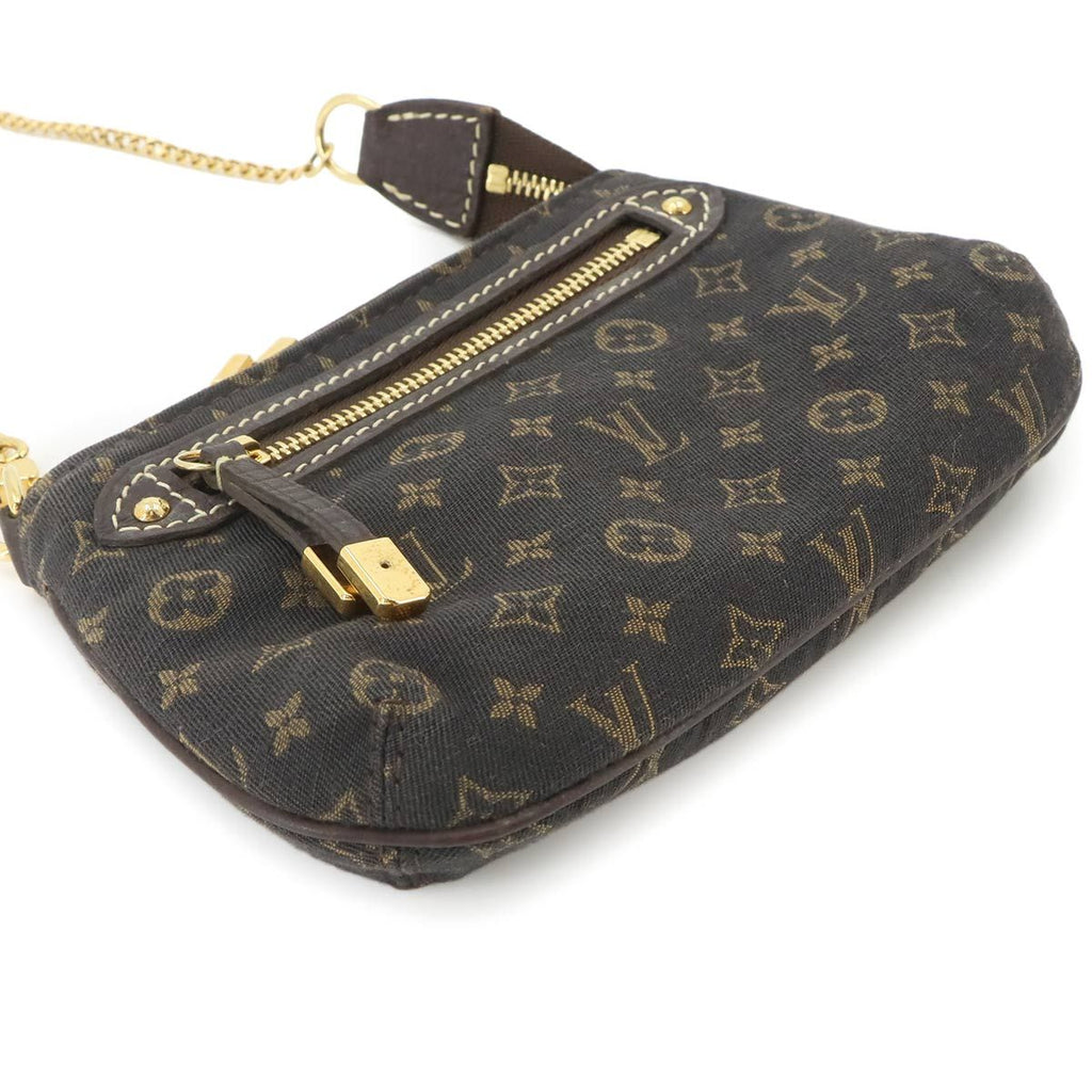 Louis Vuitton Monogram Mini Lin Pochette Accessoires Handbag Ebene — view 4
