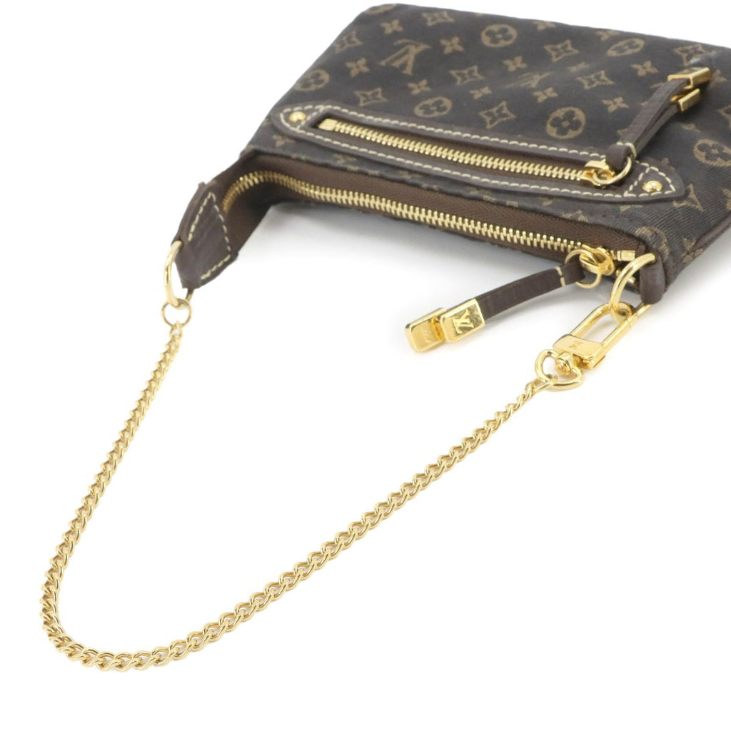 Louis Vuitton Monogram Mini Lin Pochette Accessoires Handbag Ebene — view 5