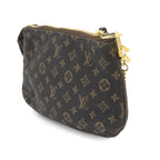 Louis Vuitton Monogram Mini Lin Pochette Accessoires Handbag Ebene — view 3