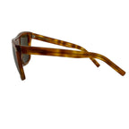 Saint Laurent Paris Sunglasses SL 1 Dark Brown Tail Eyewear — view 2