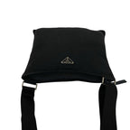Prada Triangle Logo Tessuto Nylon Shoulder Bag Crossbody Pochette Black — view 4